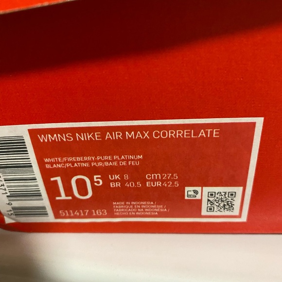New in box Nike Women’s AirMax Correlate - Picture 4 of 4